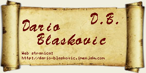 Dario Blašković vizit kartica